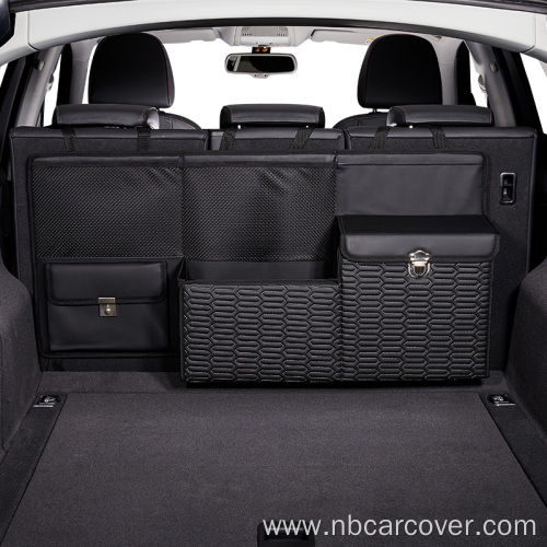 SUV Folding Car Backseat Storage Leather